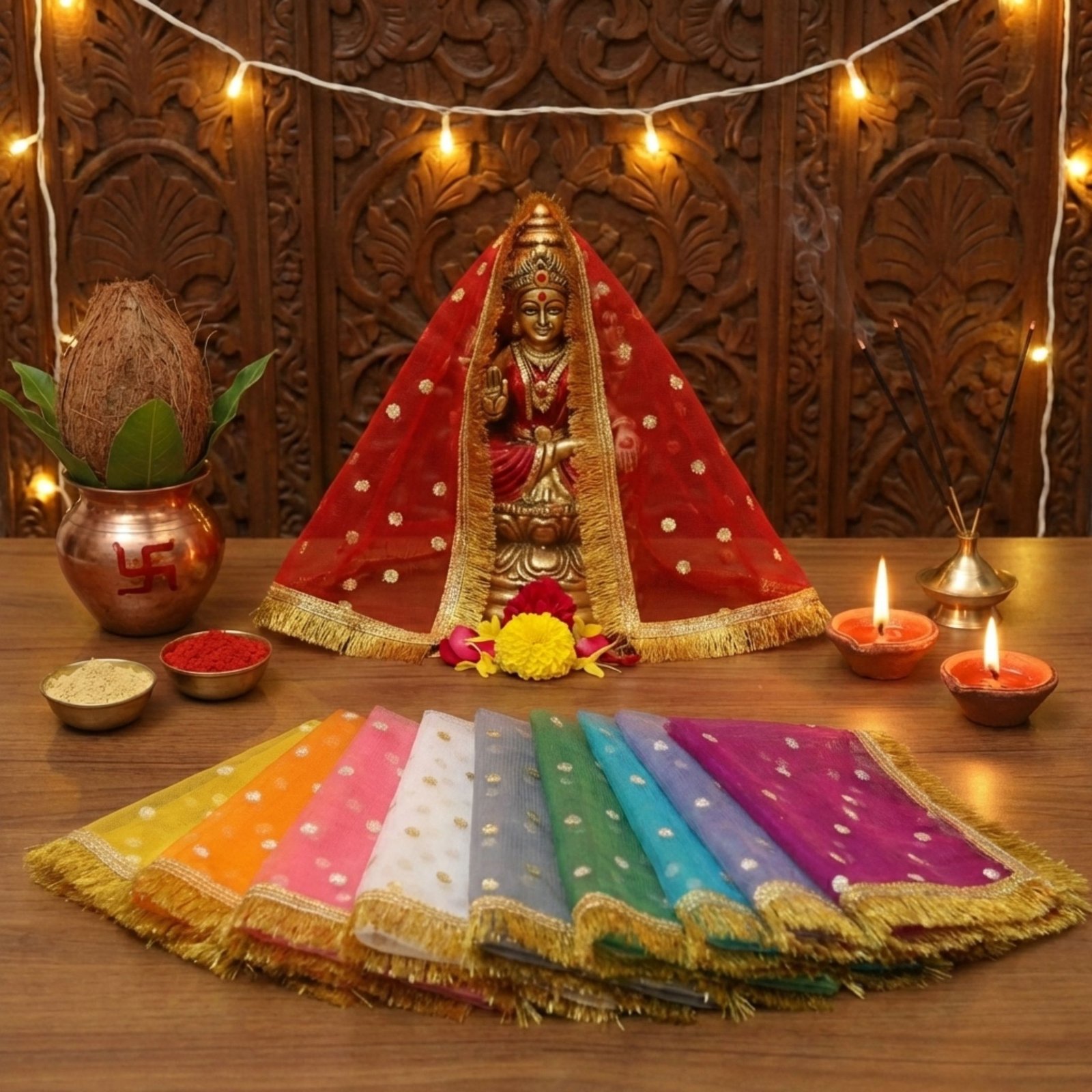 Which Colour Chunri to Offer Mata Rani, and When